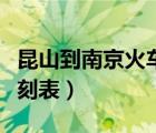 昆山到南京火車時(shí)刻表（南京到揚(yáng)州的火車時(shí)刻表）