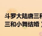 斗羅大陸唐三和小舞結(jié)婚的視頻（斗羅大陸唐三和小舞結(jié)婚）