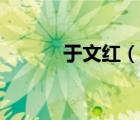 于文紅（說一說于文紅的簡介）