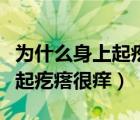 為什么身上起疙瘩很癢怎么回事（為什么身上起疙瘩很癢）
