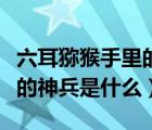 六耳獼猴手里的兵器是什么（六耳獼猴手里拿的神兵是什么）