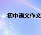 初中語文作文評分標準（初中語文作文）