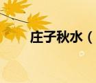 莊子秋水（說(shuō)一說(shuō)莊子秋水的簡(jiǎn)介）