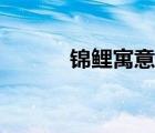 錦鯉寓意象征意義（錦鯉寓意）