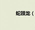 蛇頸龍（說(shuō)一說(shuō)蛇頸龍的簡(jiǎn)介）