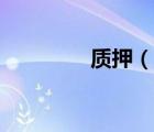 質(zhì)押（說(shuō)一說(shuō)質(zhì)押的簡(jiǎn)介）