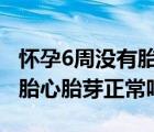 懷孕6周沒有胎心胎芽正常嗎（懷孕50天沒有胎心胎芽正常嗎）