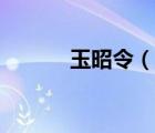 玉昭令（說一說玉昭令的簡(jiǎn)介）