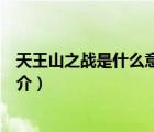 天王山之戰(zhàn)是什么意思（說一說天王山之戰(zhàn)是什么意思的簡介）
