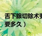 舌下腺切除術(shù)要點（舌下腺切除手術(shù)過程一般要多久）