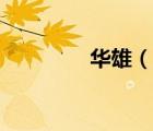 華雄（說一說華雄的簡(jiǎn)介）