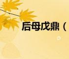 后母戊鼎（說一說后母戊鼎的簡(jiǎn)介）