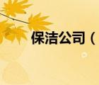 保潔公司（說一說保潔公司的簡介）