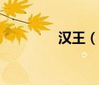 漢王（說一說漢王的簡(jiǎn)介）