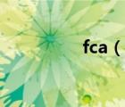 fca（說一說fca的簡介）