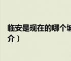 臨安是現(xiàn)在的哪個(gè)城市（說一說臨安是現(xiàn)在的哪個(gè)城市的簡介）