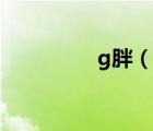 g胖（說一說g胖的簡介）