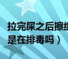 拉完屎之后擦紙上有血怎么回事（拉黑色的屎是在排毒嗎）