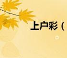 上戶(hù)彩（說(shuō)一說(shuō)上戶(hù)彩的簡(jiǎn)介）