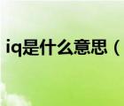 iq是什么意思（說一說iq是什么意思的簡介）