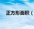 正方形面積（說一說正方形面積的簡介）