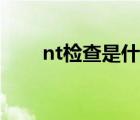 nt檢查是什么樣的（nt檢查是什么）