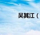 吳其江（說一說吳其江的簡介）