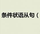 條件狀語從句（說一說條件狀語從句的簡介）