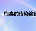 梅毒的傳染途徑跟癥狀（梅毒的傳染途徑）