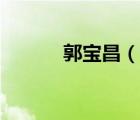 郭寶昌（說一說郭寶昌的簡(jiǎn)介）