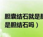 膽囊結(jié)石就是膽結(jié)石嗎怎么治療（膽囊結(jié)石就是膽結(jié)石嗎）