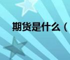 期貨是什么（說(shuō)一說(shuō)期貨是什么的簡(jiǎn)介）