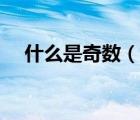 什么是奇數(shù)（說一說什么是奇數(shù)的簡介）