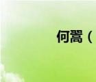 何翯（說一說何翯的簡介）