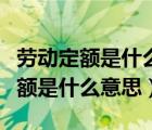 勞動(dòng)定額是什么意思與預(yù)算定額區(qū)別（勞動(dòng)定額是什么意思）