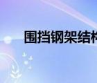 圍擋鋼架結構圖（樹脂瓦鋼架結構圖）