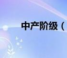 中產(chǎn)階級(jí)（說一說中產(chǎn)階級(jí)的簡介）