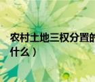 農(nóng)村土地三權分置的三權指的是什么（農(nóng)村土地三權分置是什么）
