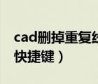 cad刪掉重復線命令快捷鍵（cad刪除重復線快捷鍵）