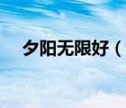 夕陽(yáng)無(wú)限好（說(shuō)一說(shuō)夕陽(yáng)無(wú)限好的簡(jiǎn)介）