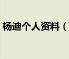 楊迪個(gè)人資料（說一說楊迪個(gè)人資料的簡(jiǎn)介）