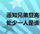 遙知兄弟登高處 少一人是誰（遙知兄弟登高處少一人是誰）