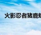 火影忍者豬鹿蝶主攻是誰（豬鹿蝶是什么）