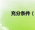 充分條件（說一說充分條件的簡介）