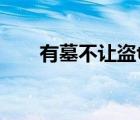 有墓不讓盜txt百度云（有墓不讓盜）