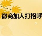 微商加人打招呼用語（微商加人軟件哪個(gè)好）