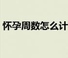 懷孕周數怎么計算準確（懷孕周數怎么計算）