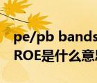 pe/pb bands是什么意思（證券中的PE PB ROE是什么意思）
