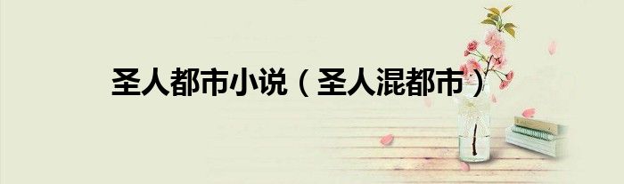 圣人都市小說（圣人混都市）
