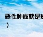 惡性腫瘤就是癌癥的意思嗎（病灶就是癌癥嗎）